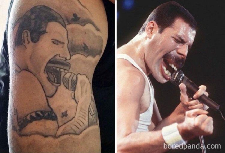 Freddie Mercury, vocalista da banda Queen também! (Foto: Reprodução)